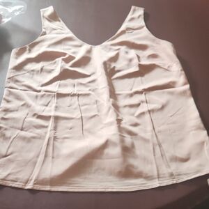 Elegant Cream Sleeveless Top